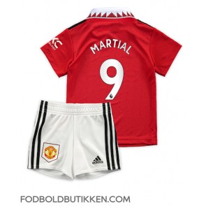 Manchester United Anthony Martial #9 Hjemmebanetrøje Børn 2022-23 Kortærmet (+ Korte bukser)